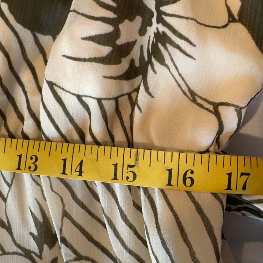 Ralph Lauren Black Label Floral Ruffle Tiered Georgette Dress Women's Size 14 - Picture 10 of 10